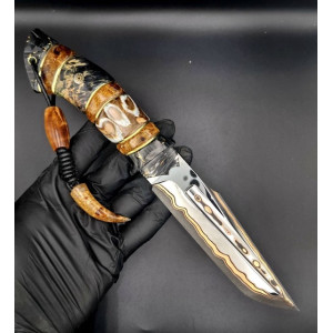 ЧОРНИЙ СКОРПІОН ІІ, авторський ніж ручної роботи Павла Гончаренка, сталь - К110™ в ламінаті n690, 61 HRC. Photo 3